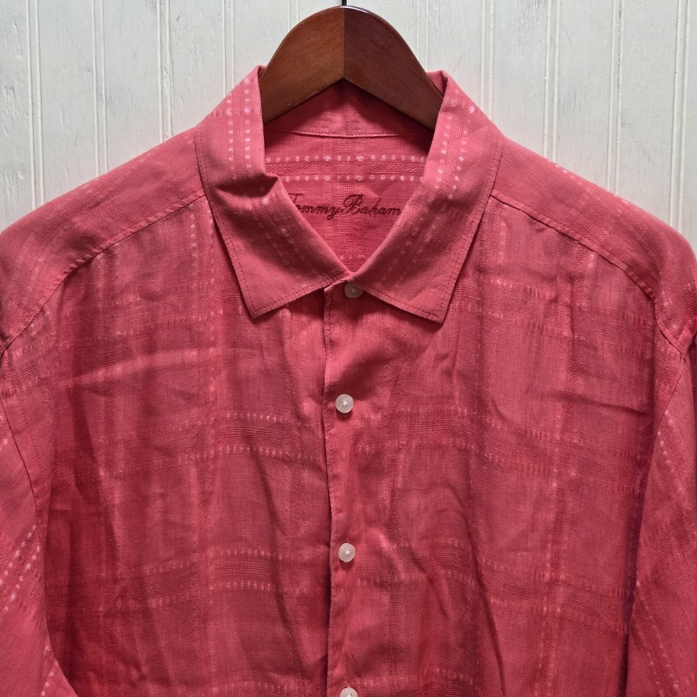 Tommy Bahama Pink Casual Button Down Shirt